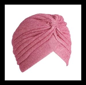 Pink shiny turban